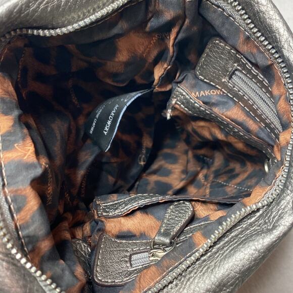 B. Makowsky Silver Shoulder Bag with Silver hardware - Picture 6 of 8